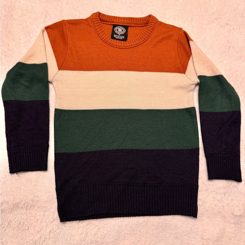 Street Rules Striped Multicolor Sweatshirt for boys